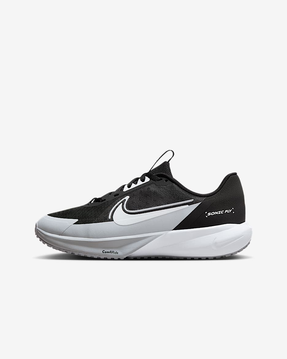 Nike Sonic Fly 耐克超音速号大童跑步鞋 - 黑/狼灰/白色