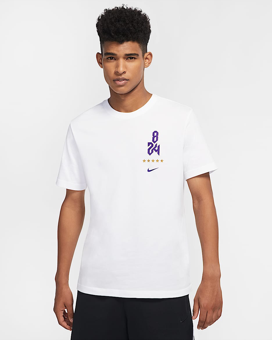 Kobe Logo Nike Dri-FIT 男子篮球T恤 - 白色