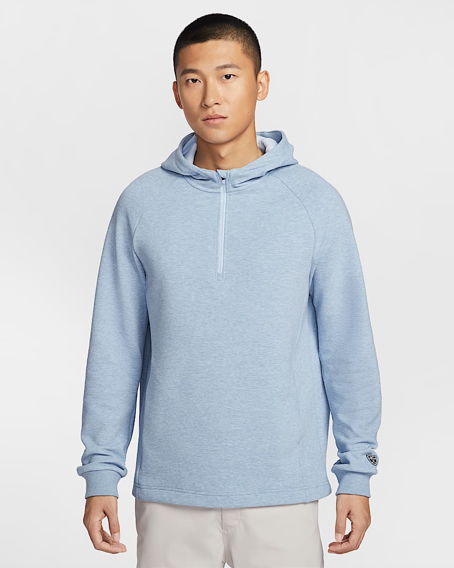 Nike Par Therma-FIT 男子加绒连帽衫防晒衣 - 工作蓝/白色/氢蓝/黑