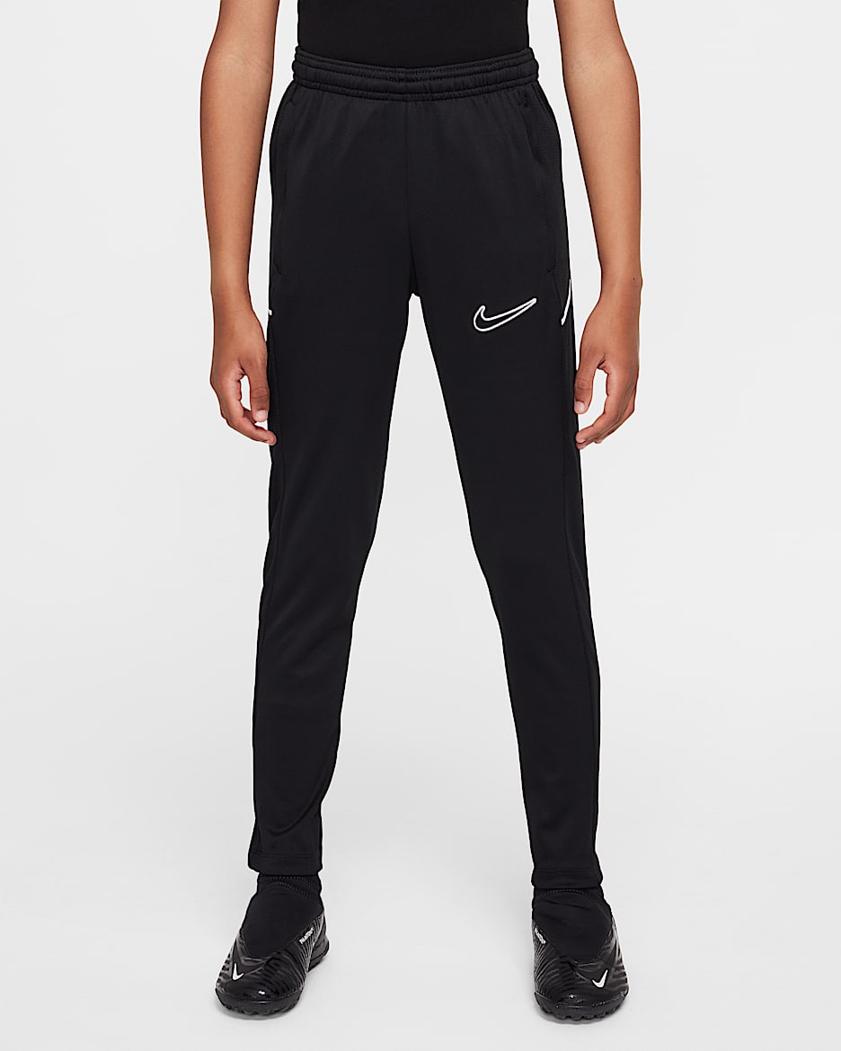 Nike Academy Dri-FIT 大童速干足球长裤 - 黑/黑/白色
