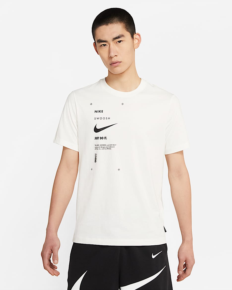 Nike Sportswear Swoosh Club 男子T恤 - 帆白