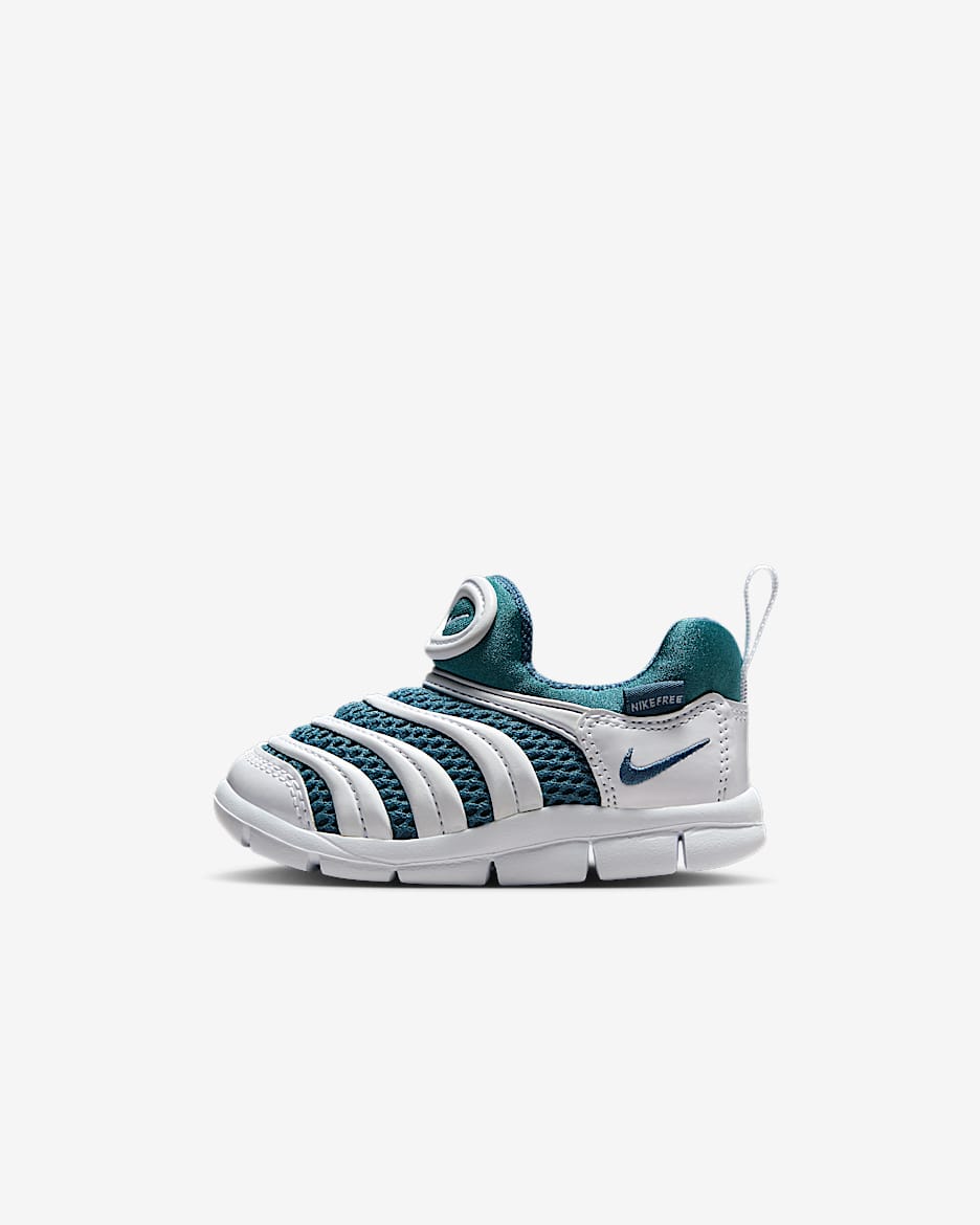 Nike Dynamo Free 耐克毛毛虫婴童运动鞋 - 白色/雷雨蓝