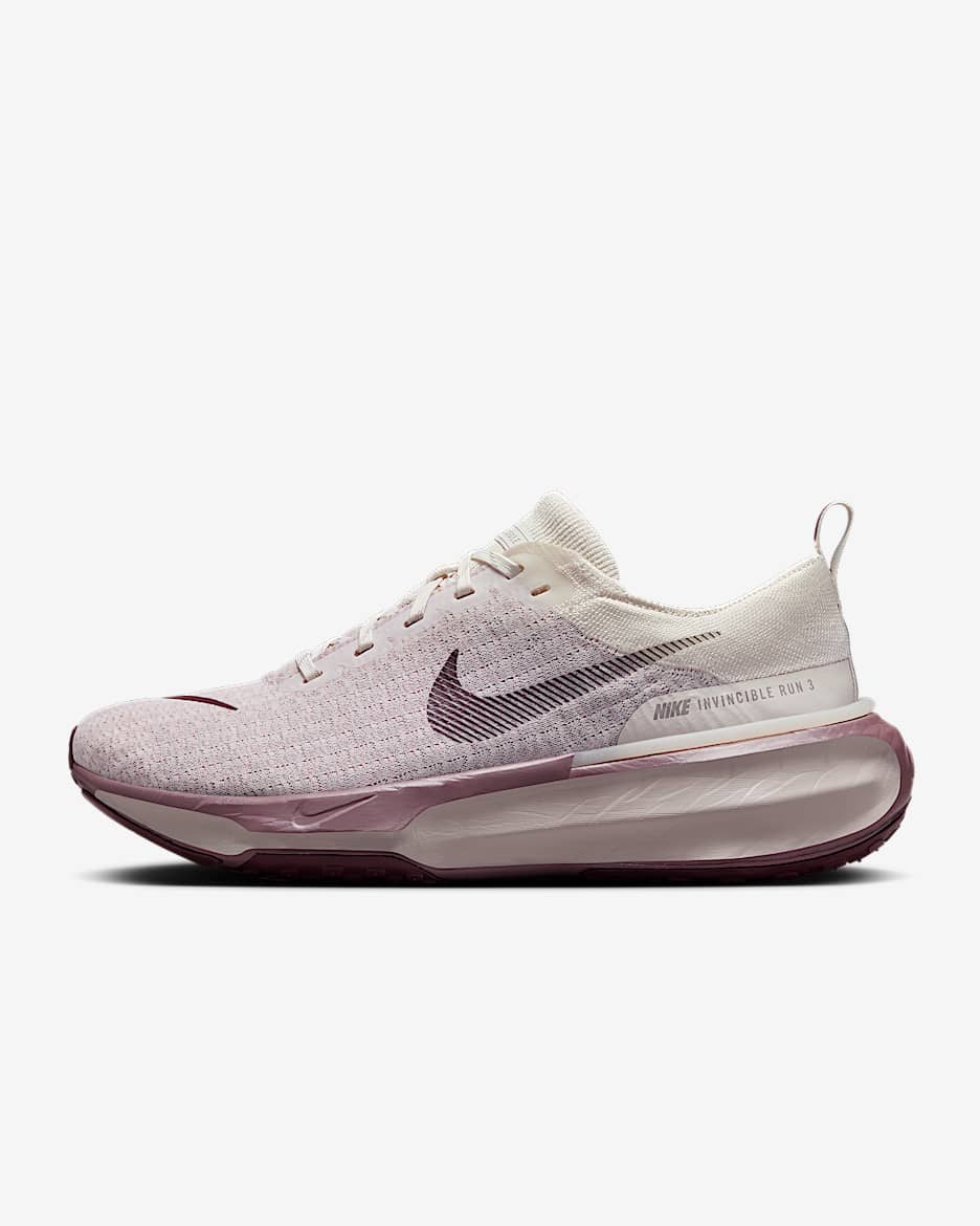 Nike Invincible 3 男子 ZoomX 透气公路跑步鞋 - 幻影灰白/褐灰/大学灰/鲜亮勃艮第酒红