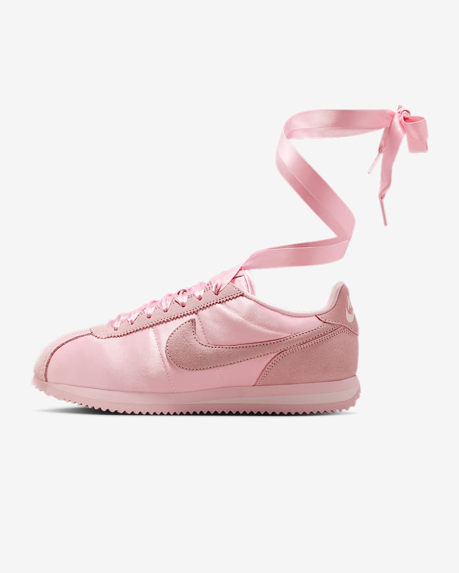 Nike Cortez Textile 女子复古运动鞋 - 中柔粉/冰粉/中柔粉