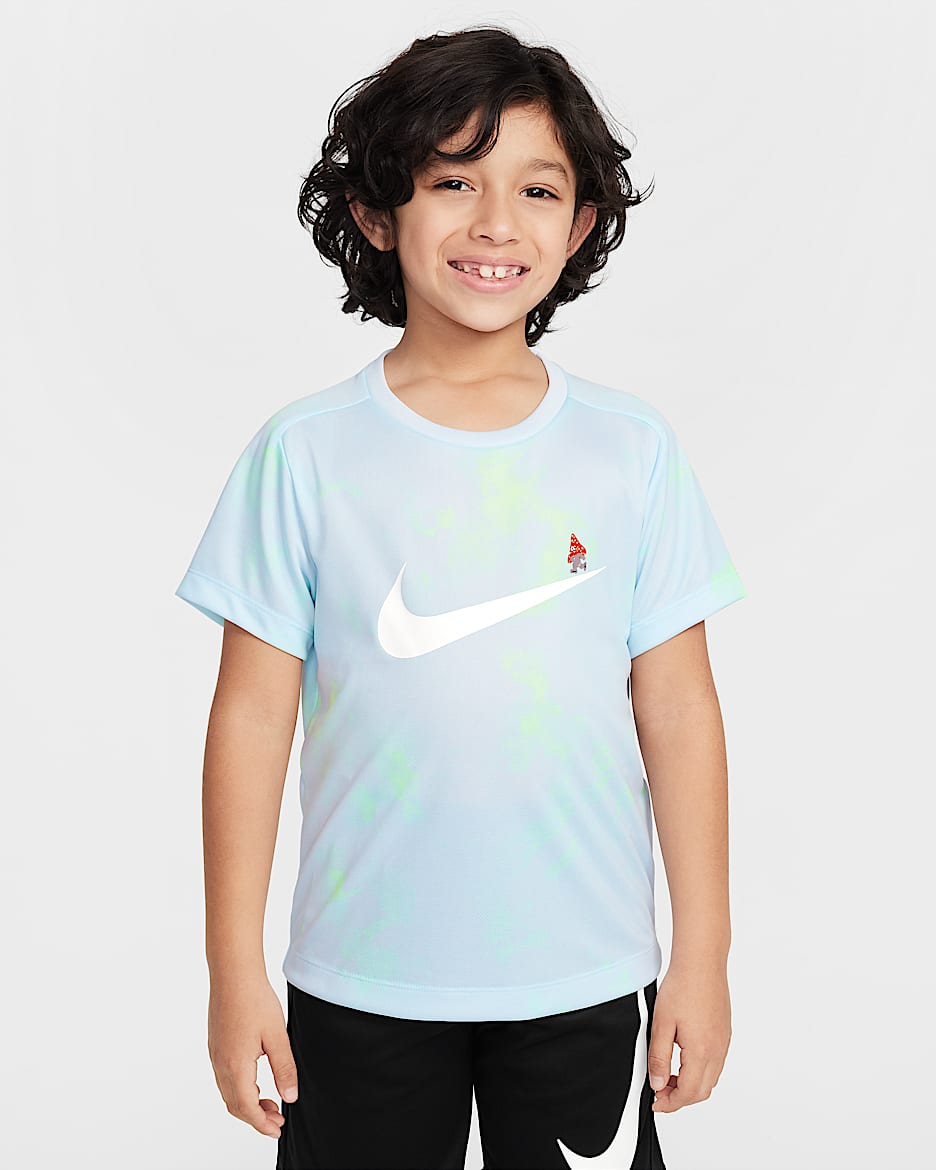 Nike Dri-FIT 幼童速干短袖上衣 - 足球灰