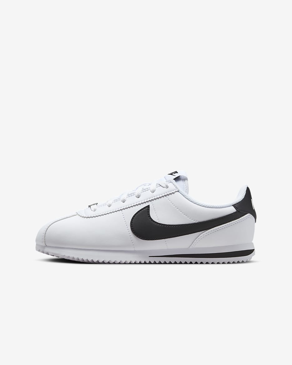 Nike Cortez 大童复古运动鞋（亲子款） - 白色/黑