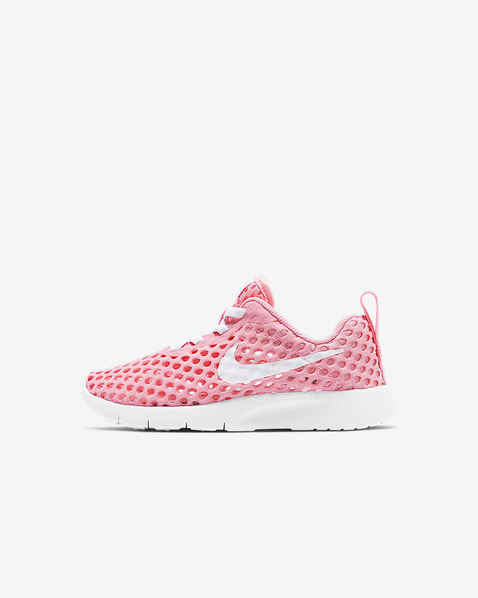 Nike Tanjun BR BPE 幼童大网眼透气运动童鞋 - 粉色/白色/白色