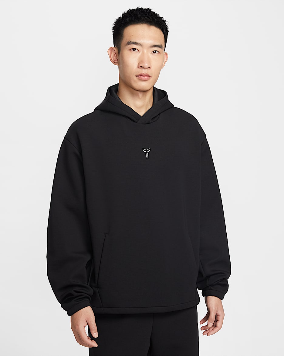 Kobe Nike Dri-FIT 科比男子速干套头篮球连帽衫 - 黑/黑