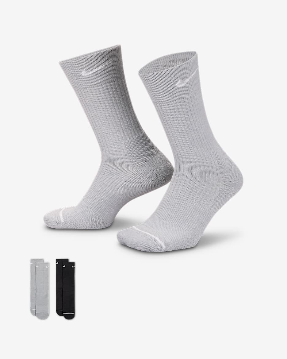 Nike Everyday 舒适速干中筒运动袜(2 双) - 多色