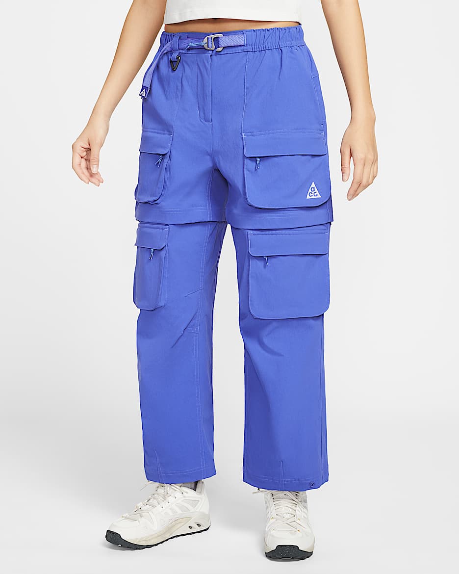 Nike ACG "Smith Summit" 女子拒水可拆式拉链长裤 - 青石蓝/宝石蓝/山峰白