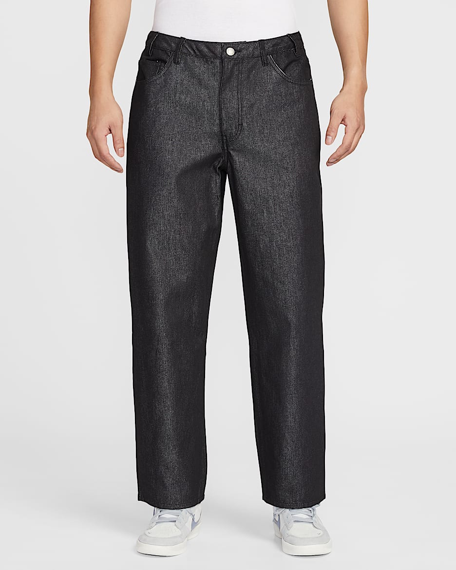 Nike SB 男子宽松牛仔滑板长裤 - 黑