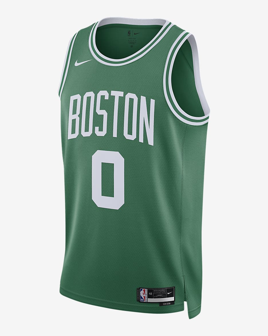 波士顿凯尔特人队 Icon Edition Nike Dri-FIT NBA Swingman Jersey 男子透气速干球衣 - 苜蓿绿