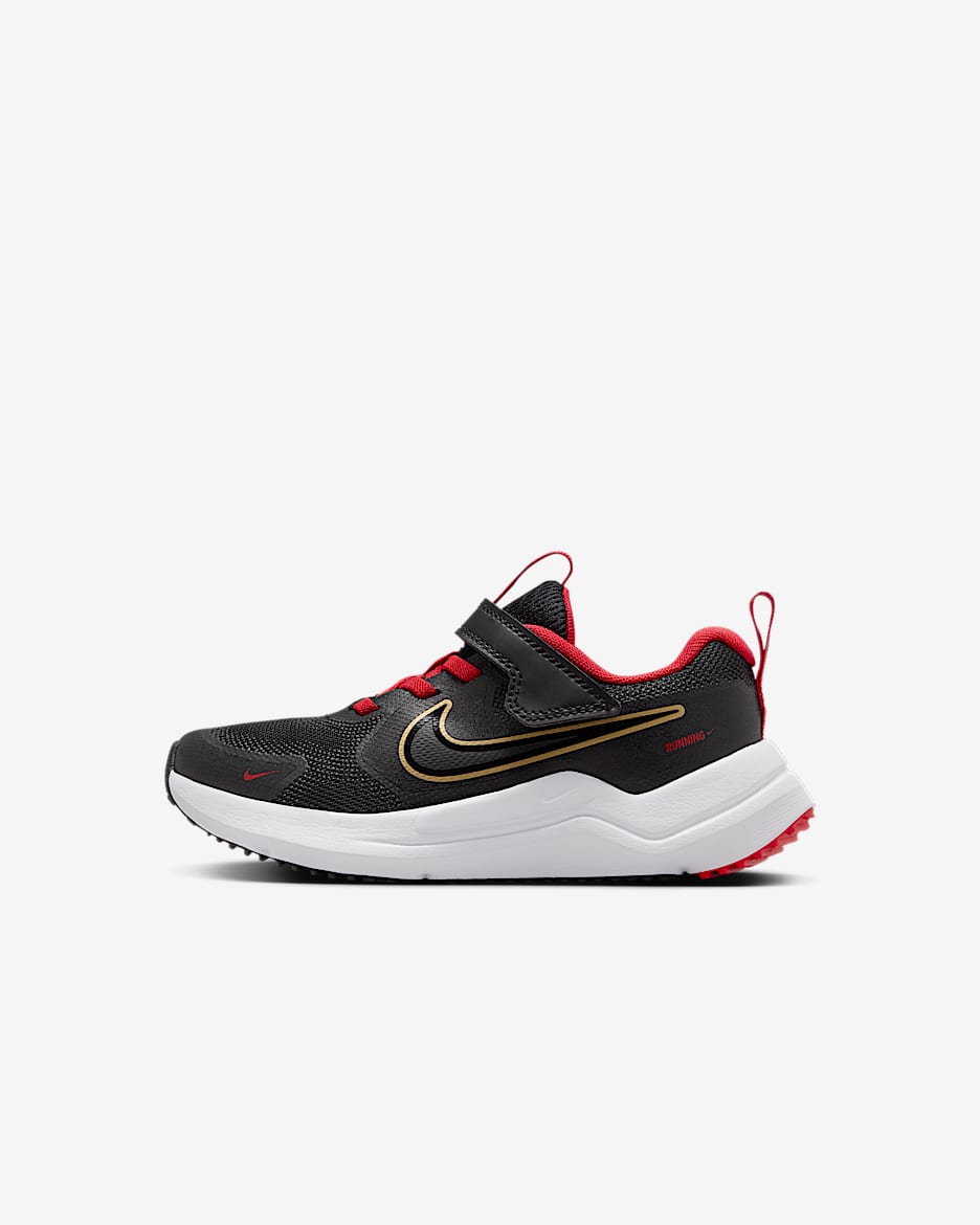 Nike Cosmic Runner 马年限定脱缰系列新年款耐克宇宙一号幼童运动鞋 - 黑/白色/大学红/黑