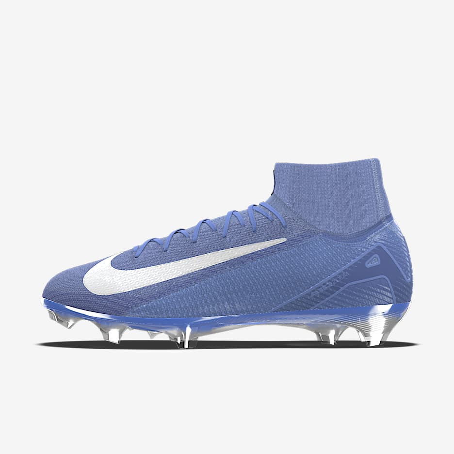 Nike Mercurial Superfly 10 Elite By You 耐克刺客系列专属定制天然硬质草地高帮足球鞋 - 宝石绿/仙人掌绿/宝石绿