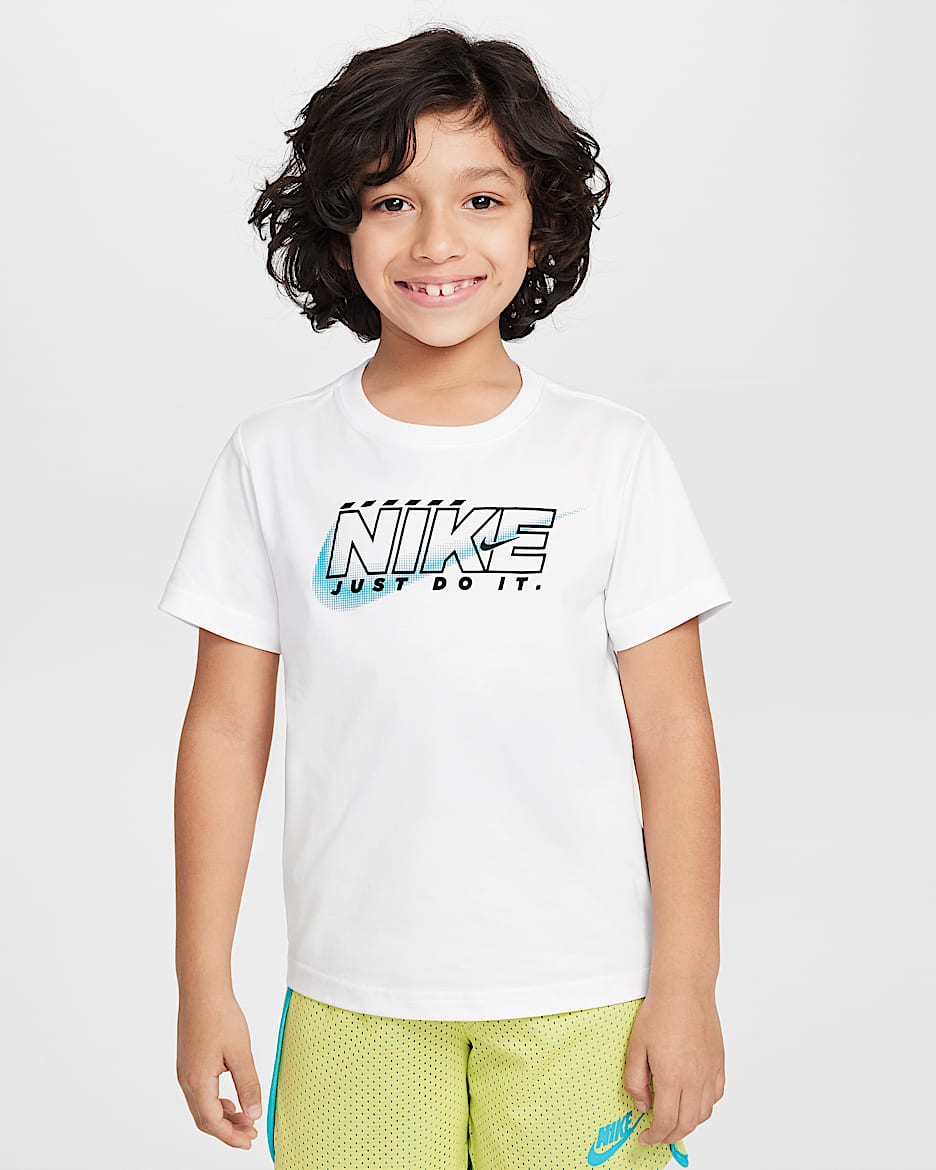 Nike Rush Nation 幼童凉感防晒T恤 - 白色