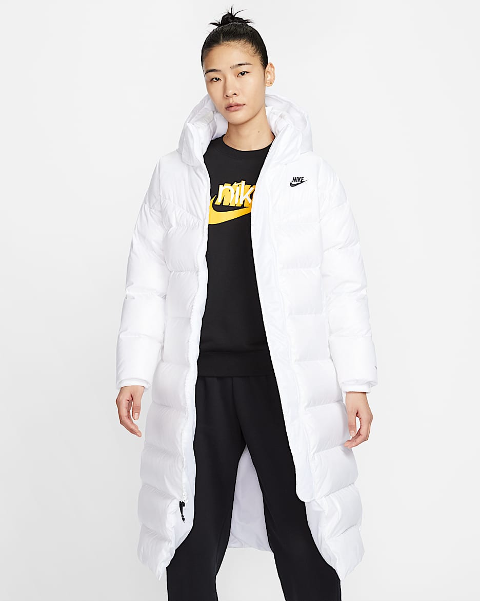 Nike Sportswear Therma-FIT City Series 女子 650 蓬松度羽绒外套 - 白色/黑