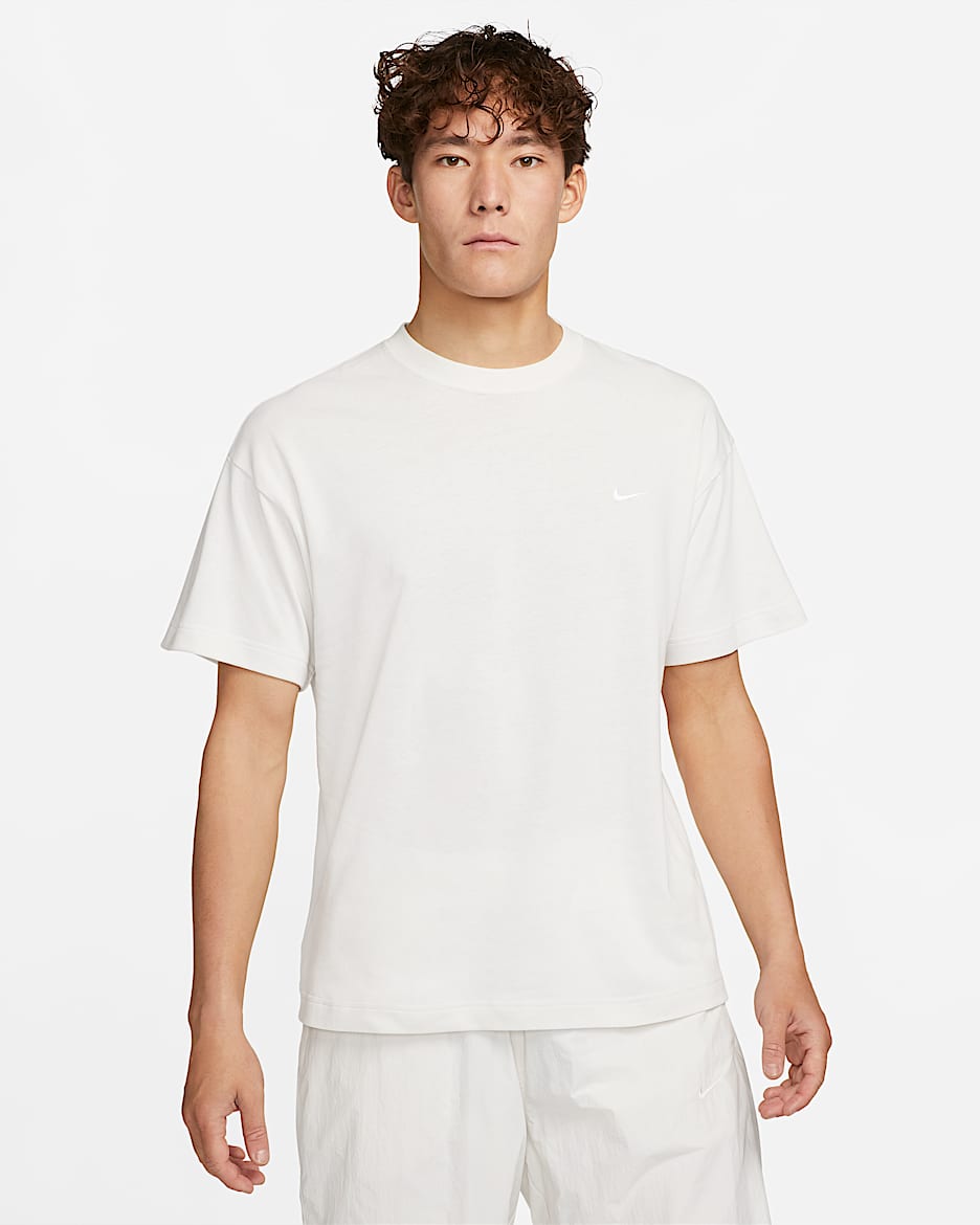 Nike Solo Swoosh 男子T恤 - 幻影灰白/白色