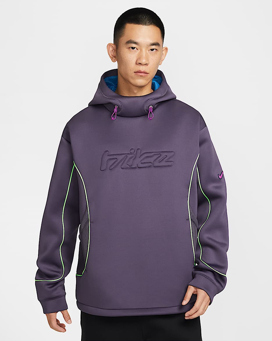 Nike Project F.R.O.G. 男子网眼衬里套头连帽衫 - 乌紫/鲜蓝/电压绿/明亮紫