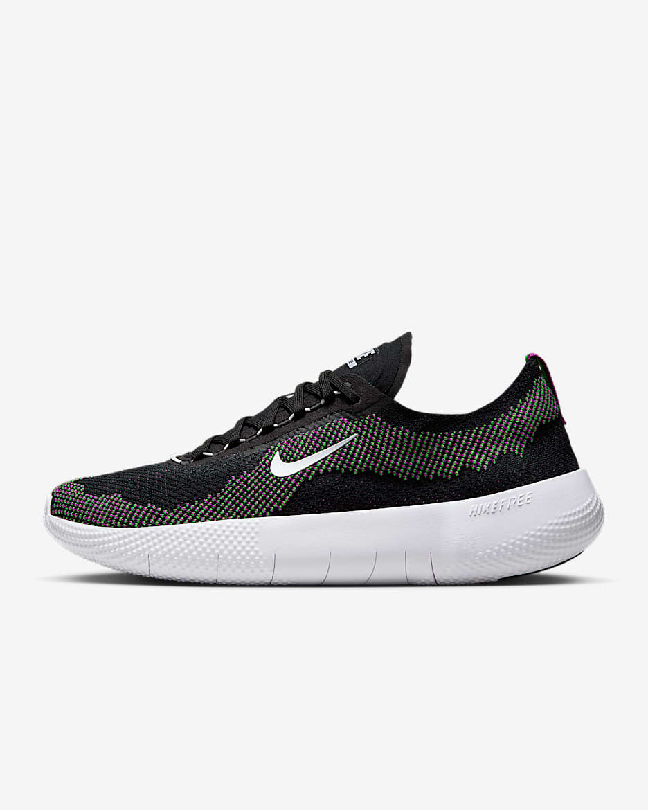 Nike Free 2025 男子训练鞋 - 黑/冲击绿/明亮紫/白色