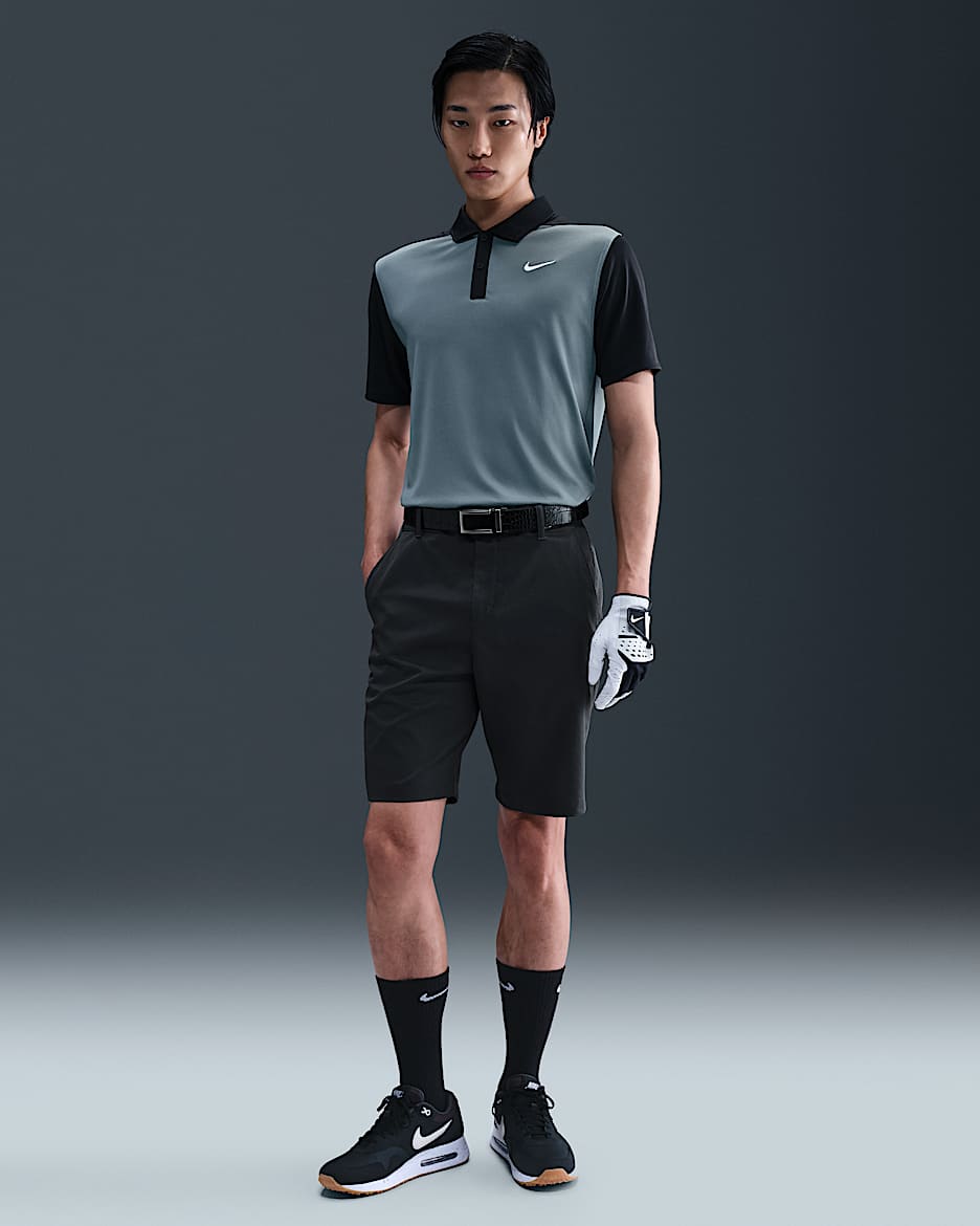 Nike Tour 男子拒水高尔夫短裤 - 煤黑/煤黑