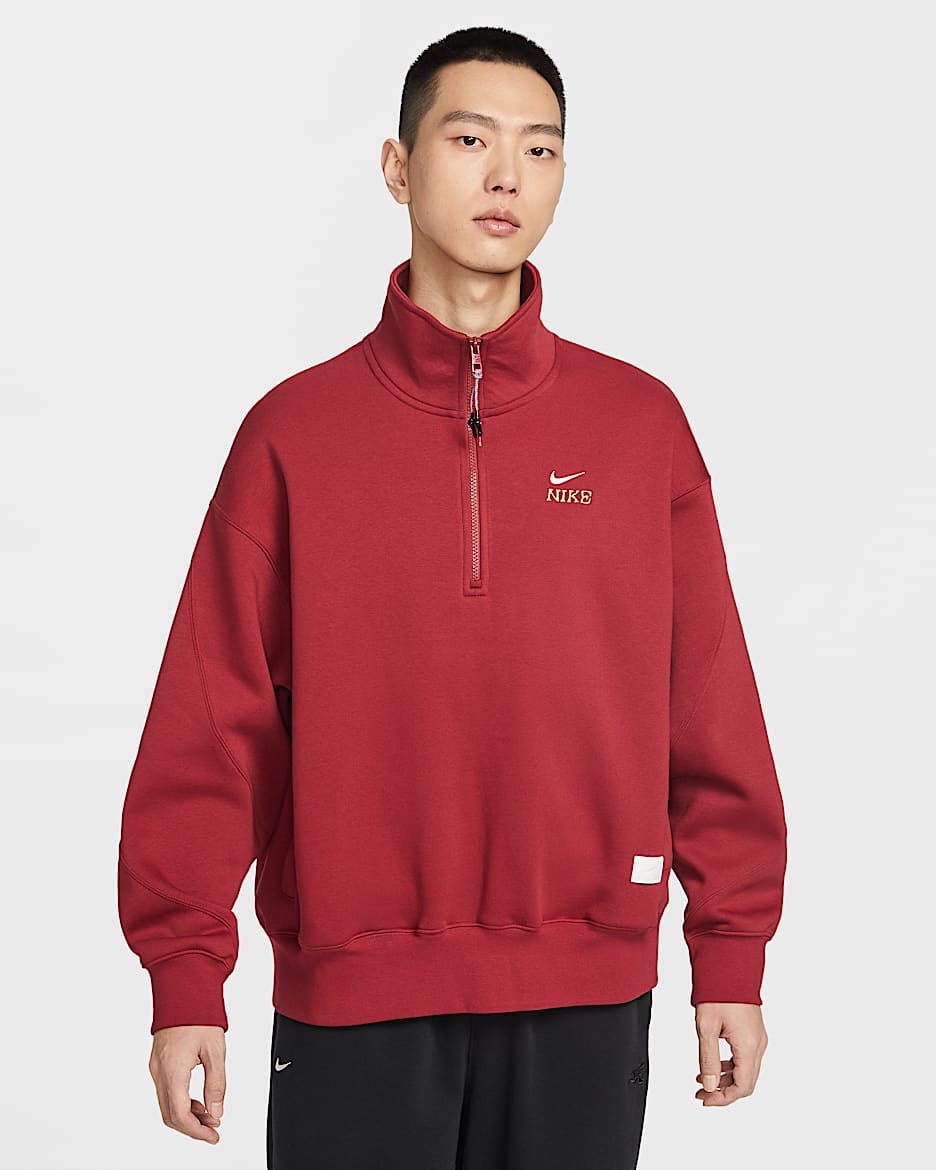 Nike Sportswear 马年限定脱缰系列新年款男子加绒上衣 - 深队红