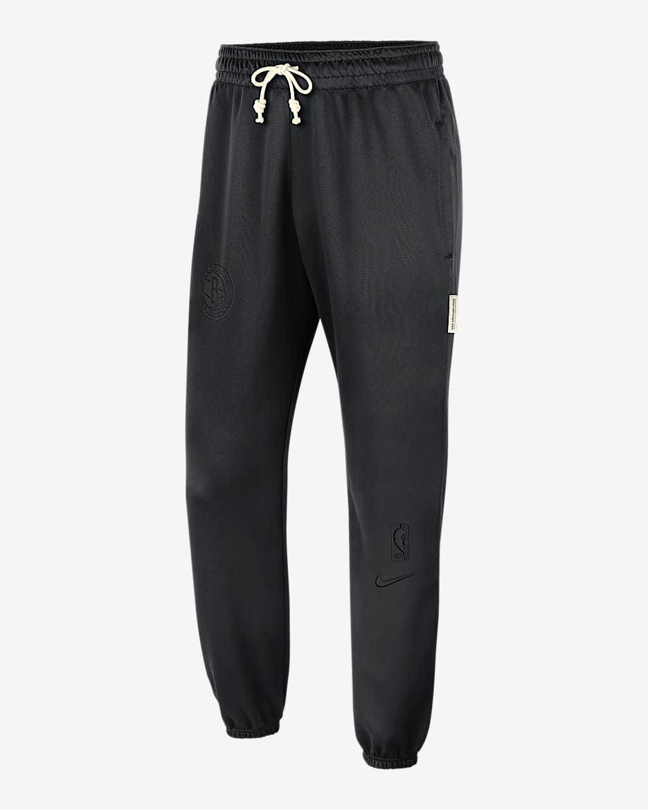 布鲁克林篮网队 Standard Issue Nike Dri-FIT NBA 男子长裤 - 黑/淡象牙白/淡象牙白/黑