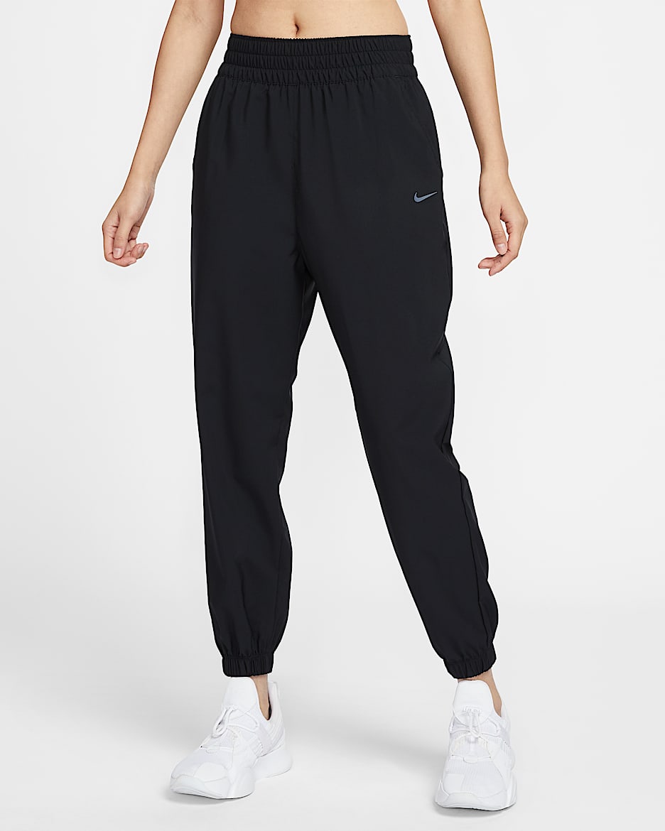 Nike One Dri-FIT 女子速干高腰九分裤 - 黑/黑