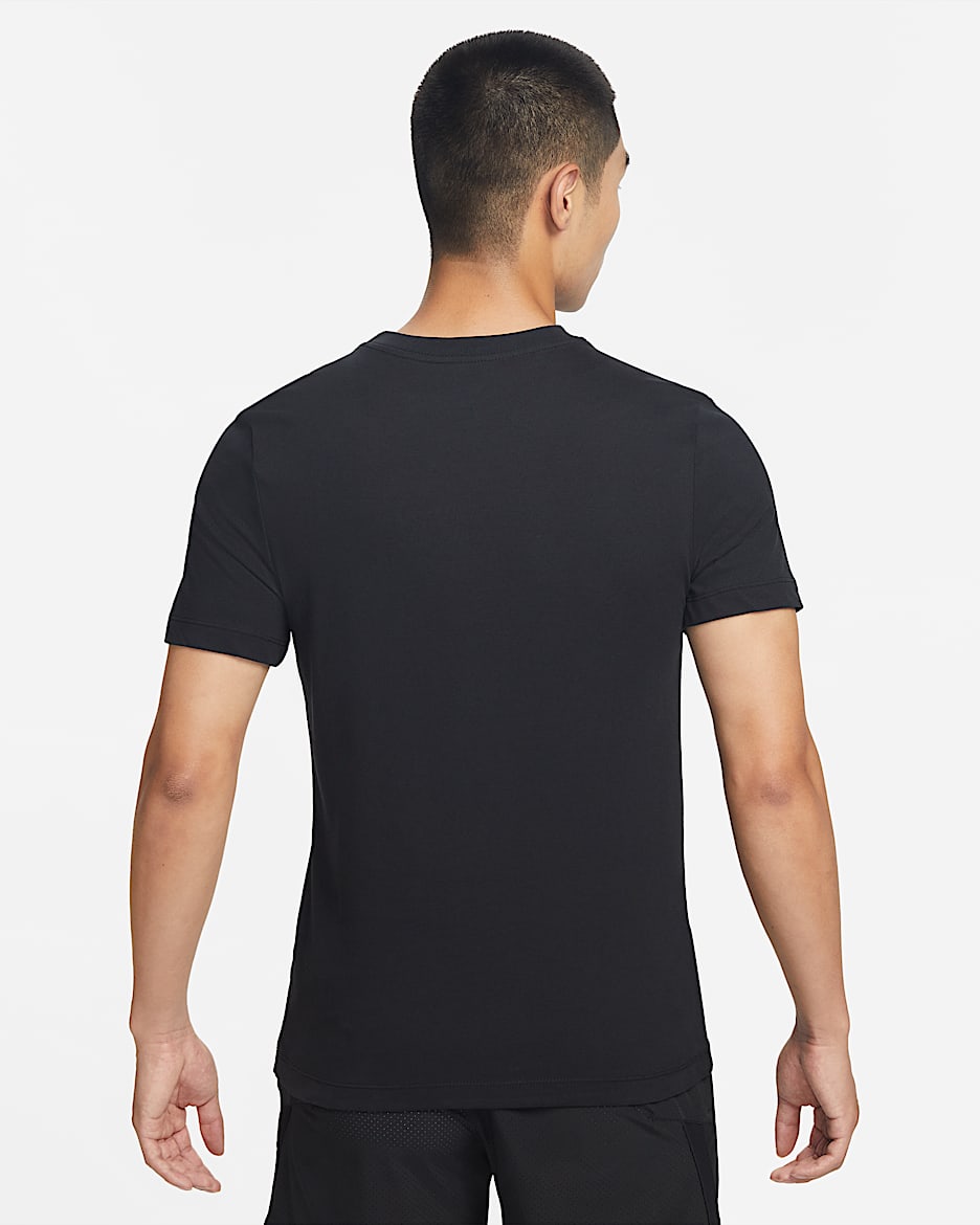 Nike Dri-FIT 男子训练T恤 - 黑/亚银