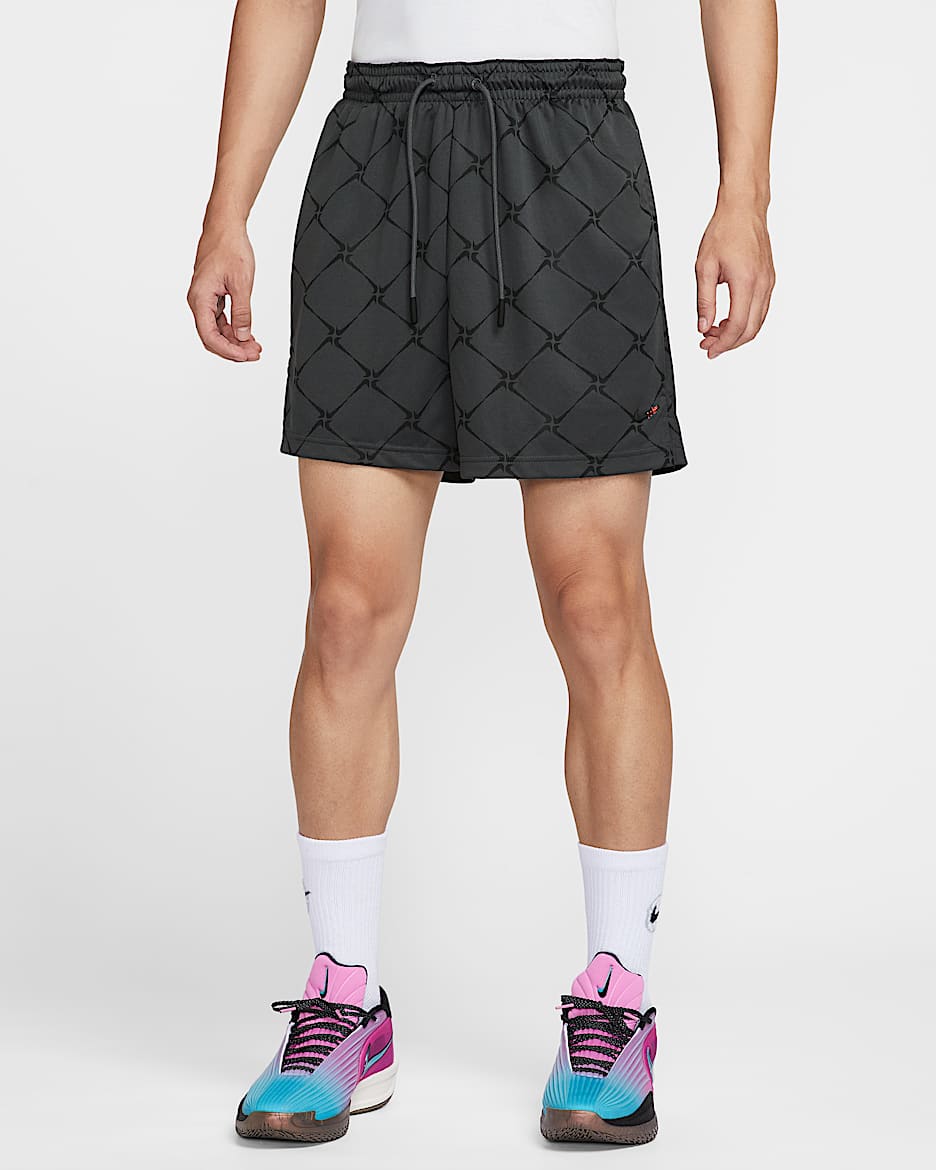 Nike Dri-FIT 男子速干篮球短裤 - 煤黑/黑/黑