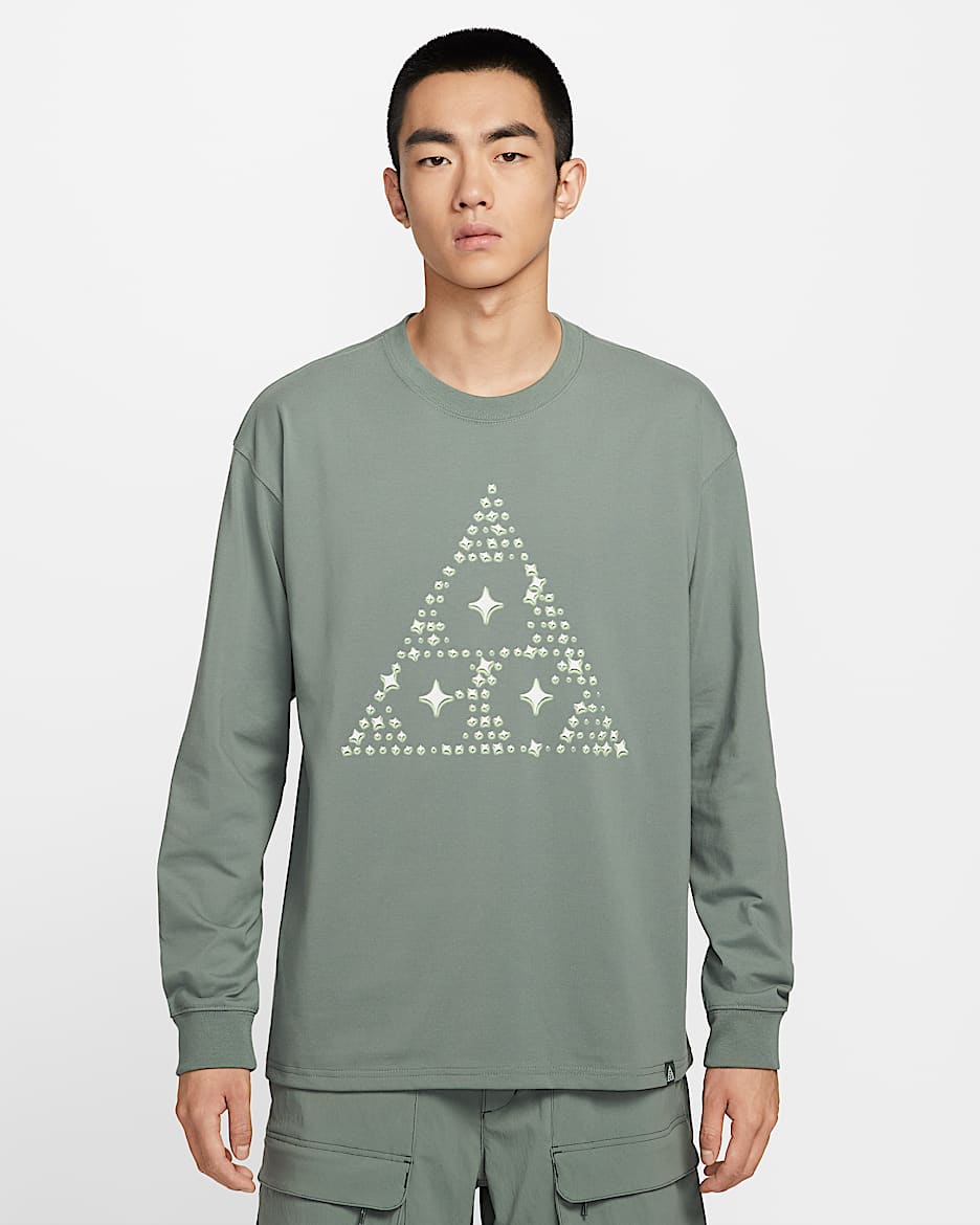 Nike ACG 男子速干长袖T恤 - 土绿