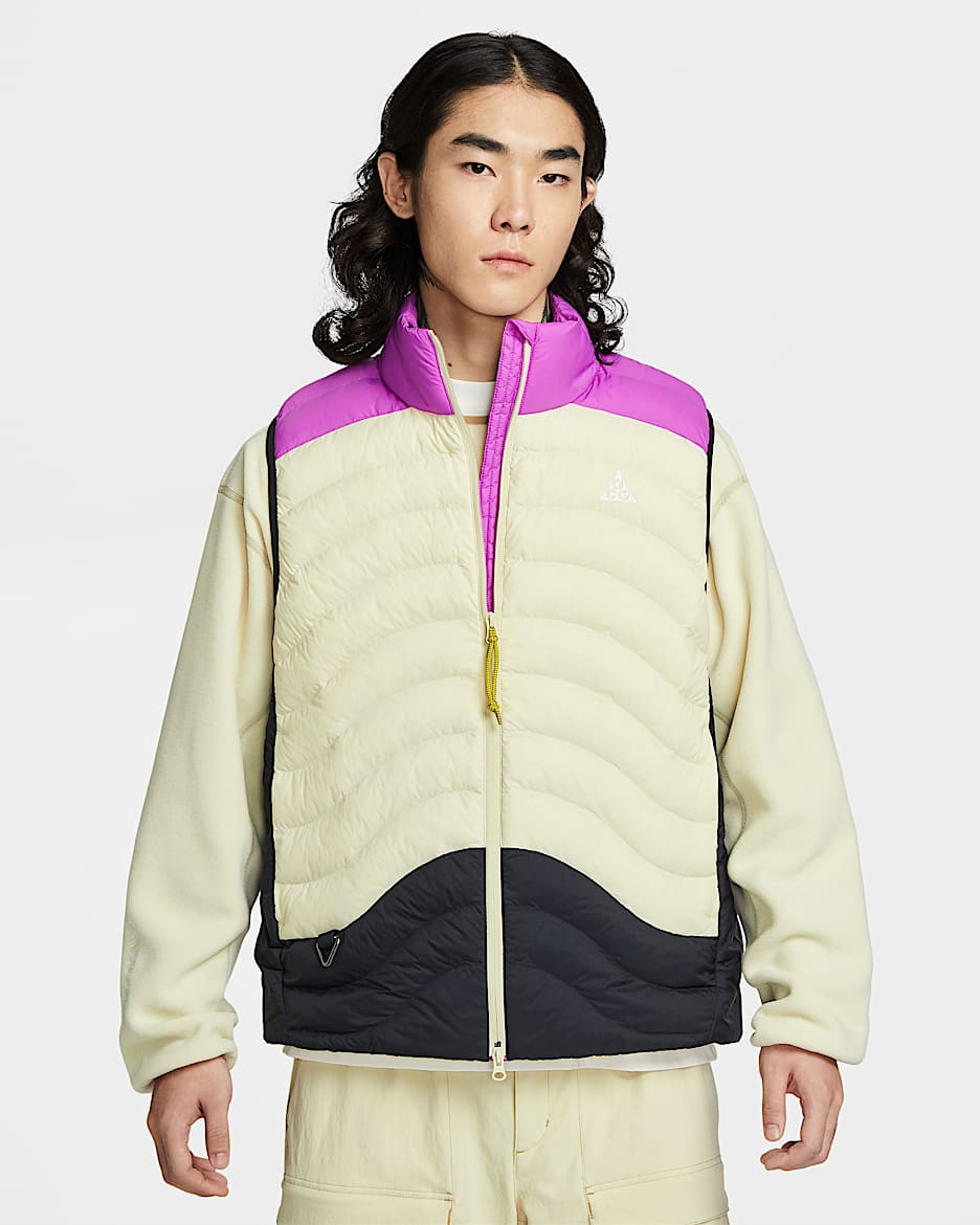 Nike ACG "Lava Flow" Therma-FIT ADV 男子马甲 - 明亮紫/浅卡其/浅卡其/山峰白