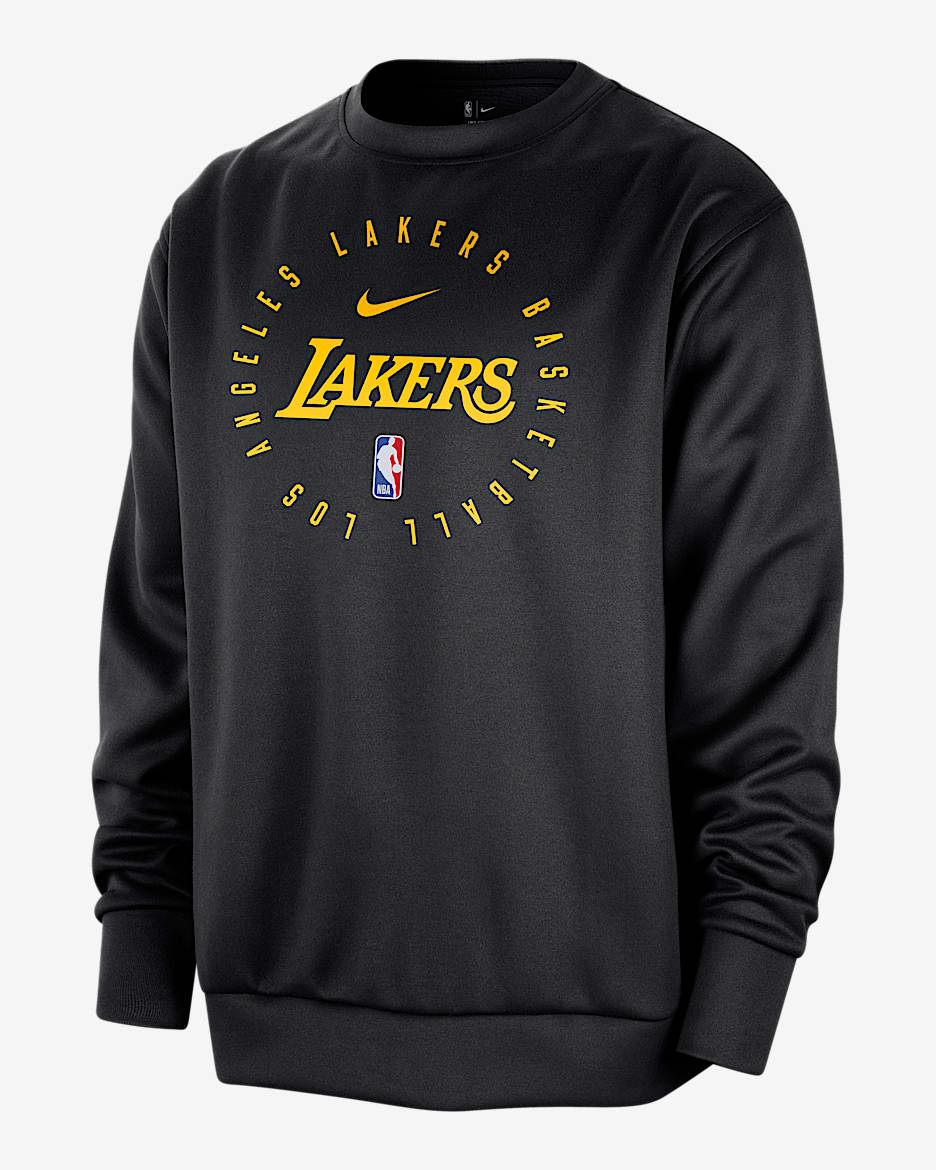 洛杉矶湖人队 Spotlight Nike Dri-FIT NBA 男子速干圆领运动衫 - 黑/阿马里洛黄