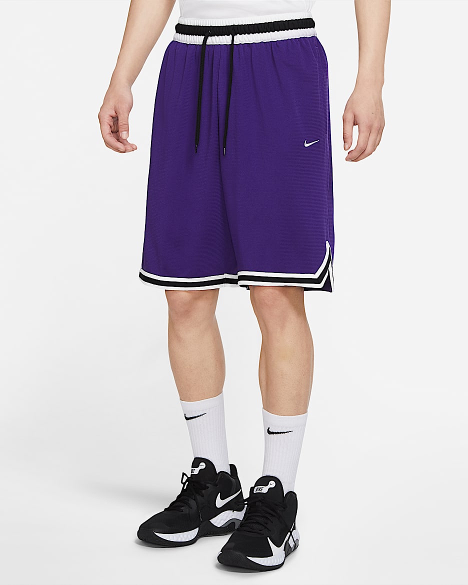 Nike Dri-FIT DNA 3.0 男子篮球短裤 - 庭紫/白色