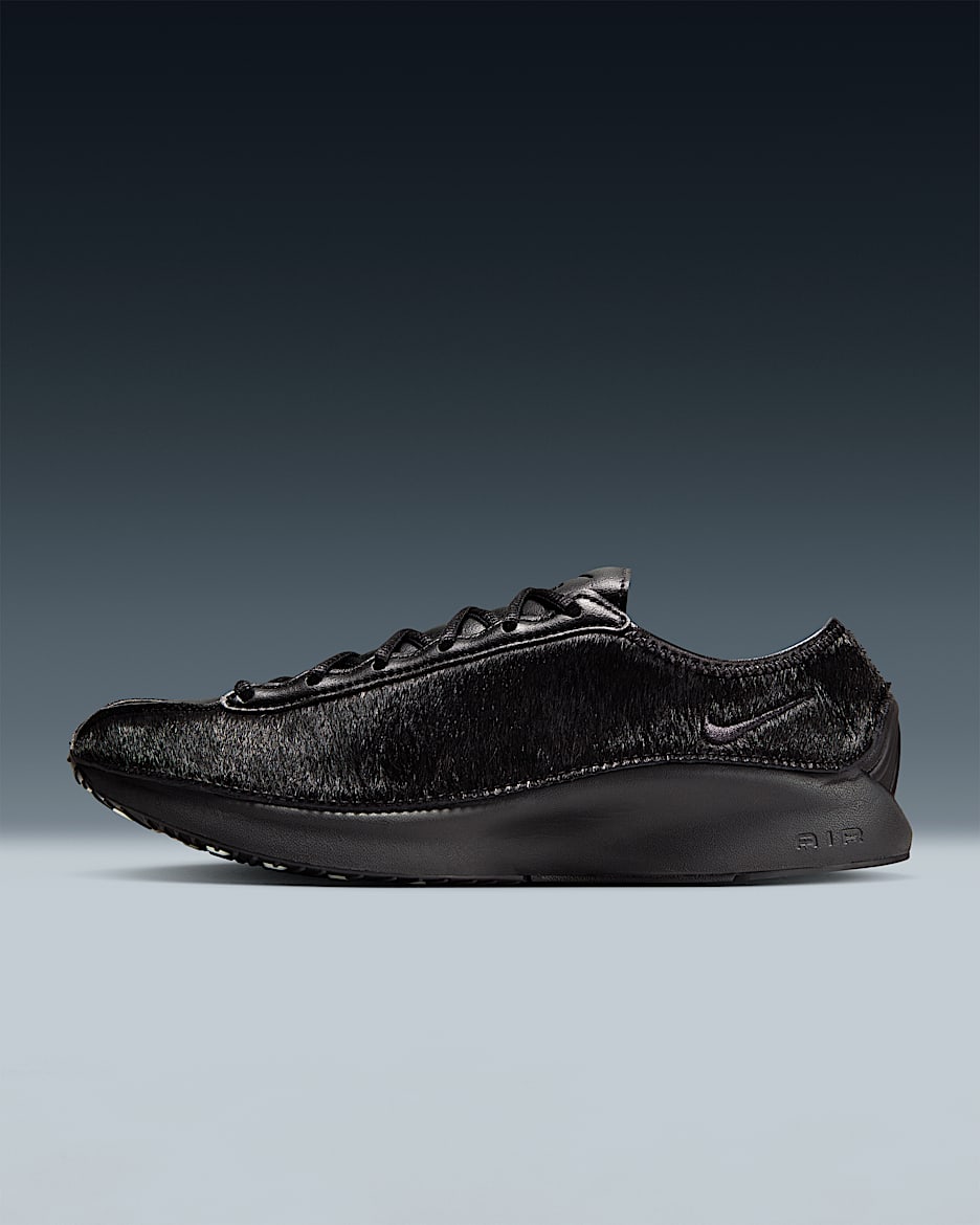 Nike Air Superfly LX Pony Hair Leather 女子运动鞋 - 黑/尘光子色/灰黑