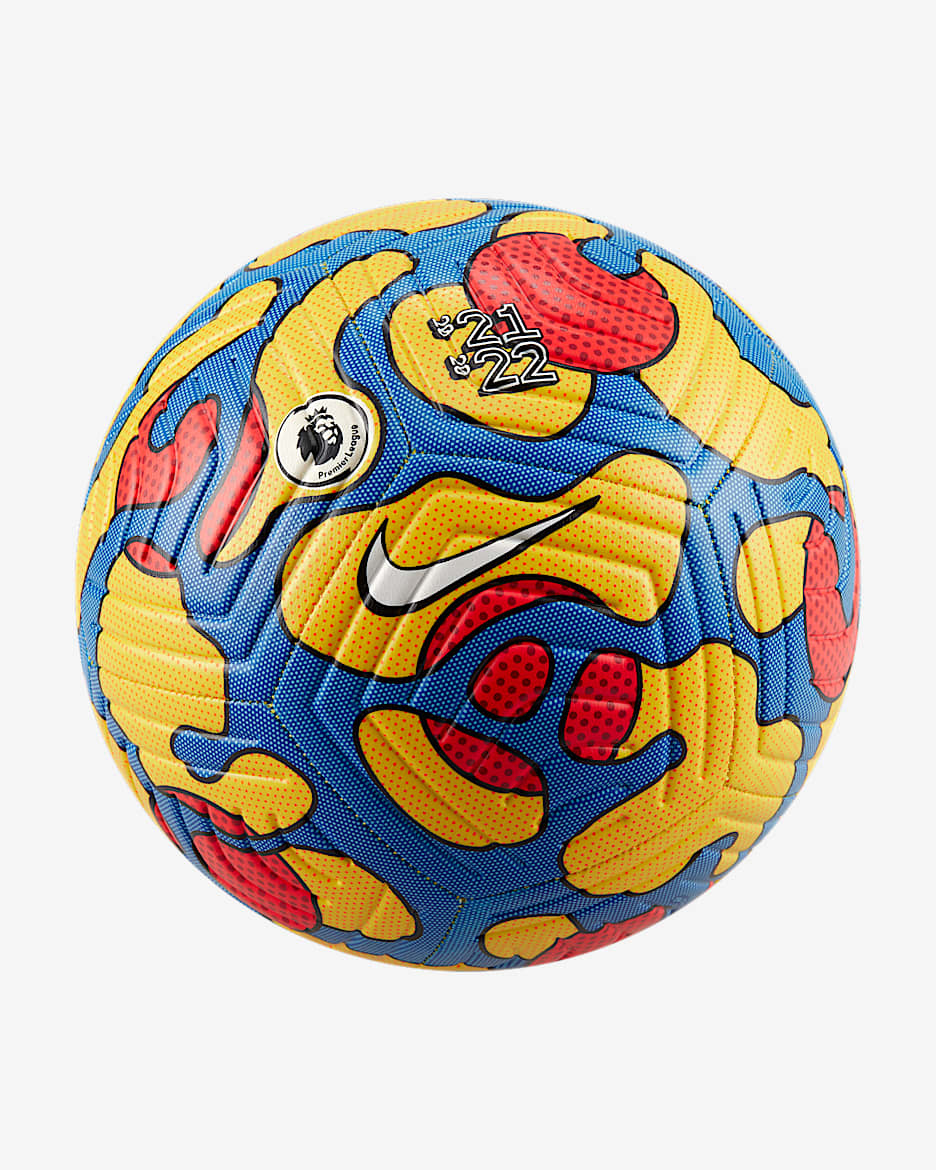 Premier League Strike 足球 - 运动黄/蓝色/激光红/白色