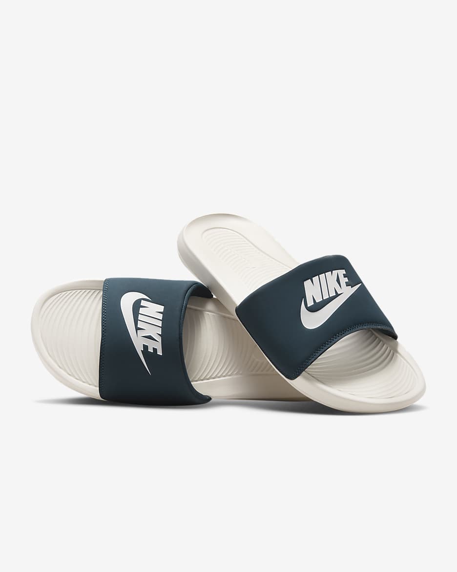 Nike Victori One 男子拖鞋 - 军械深海蓝/浅土褐/帆白