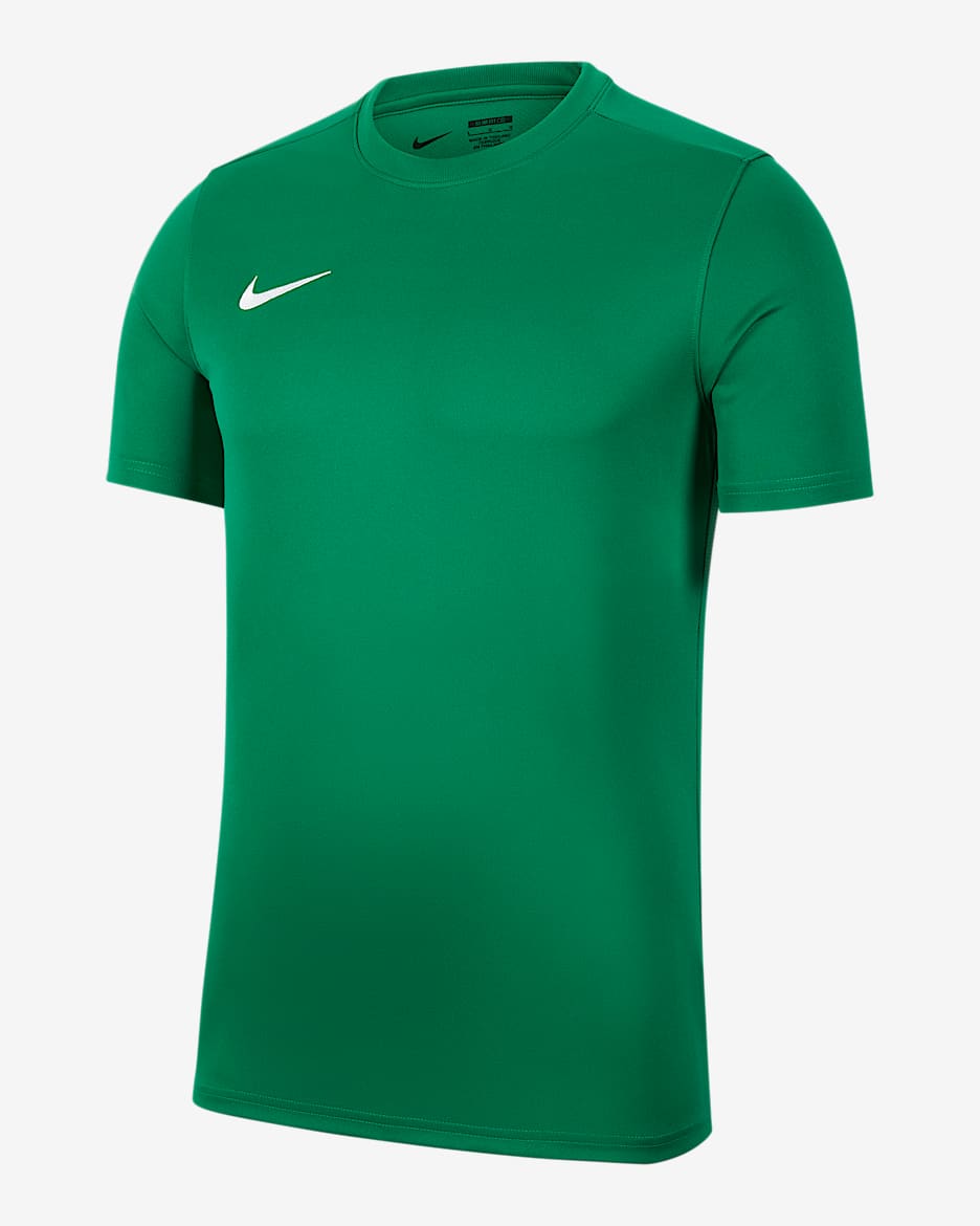 Nike Dri-FIT Park VII 男子速干短袖上衣 - 松绿/白色
