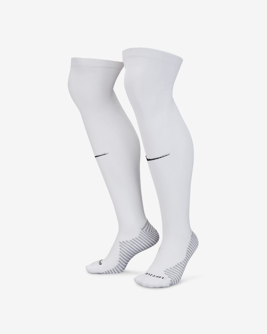 Nike Dri-FIT Strike 速干高筒足球袜（1 双） - 白色/黑