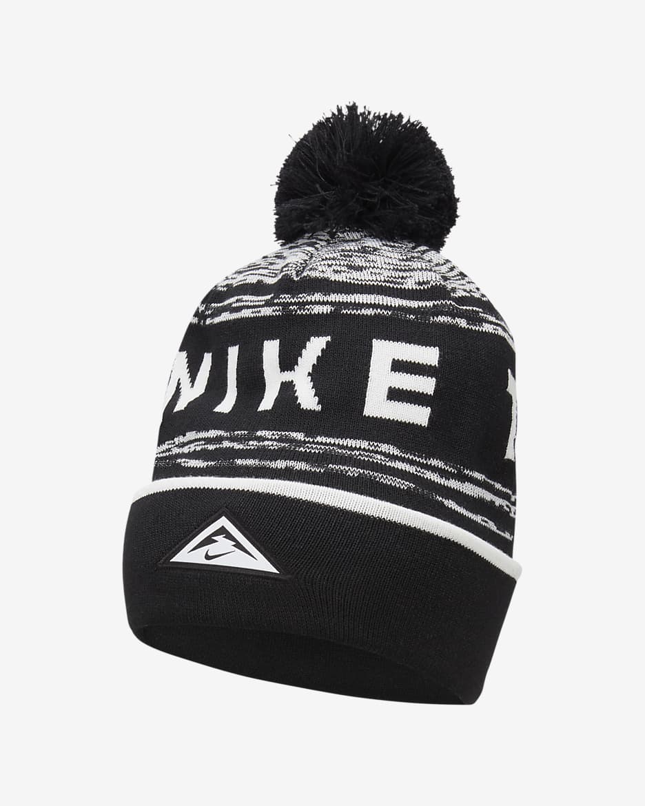 Nike Dri-FIT 越野针织帽 - 黑/白色