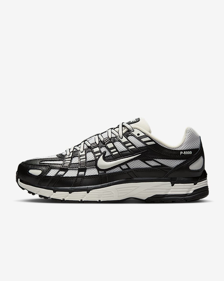 Nike P-6000 女子复古运动鞋 - 黑/棉布白/帆白/山峰白