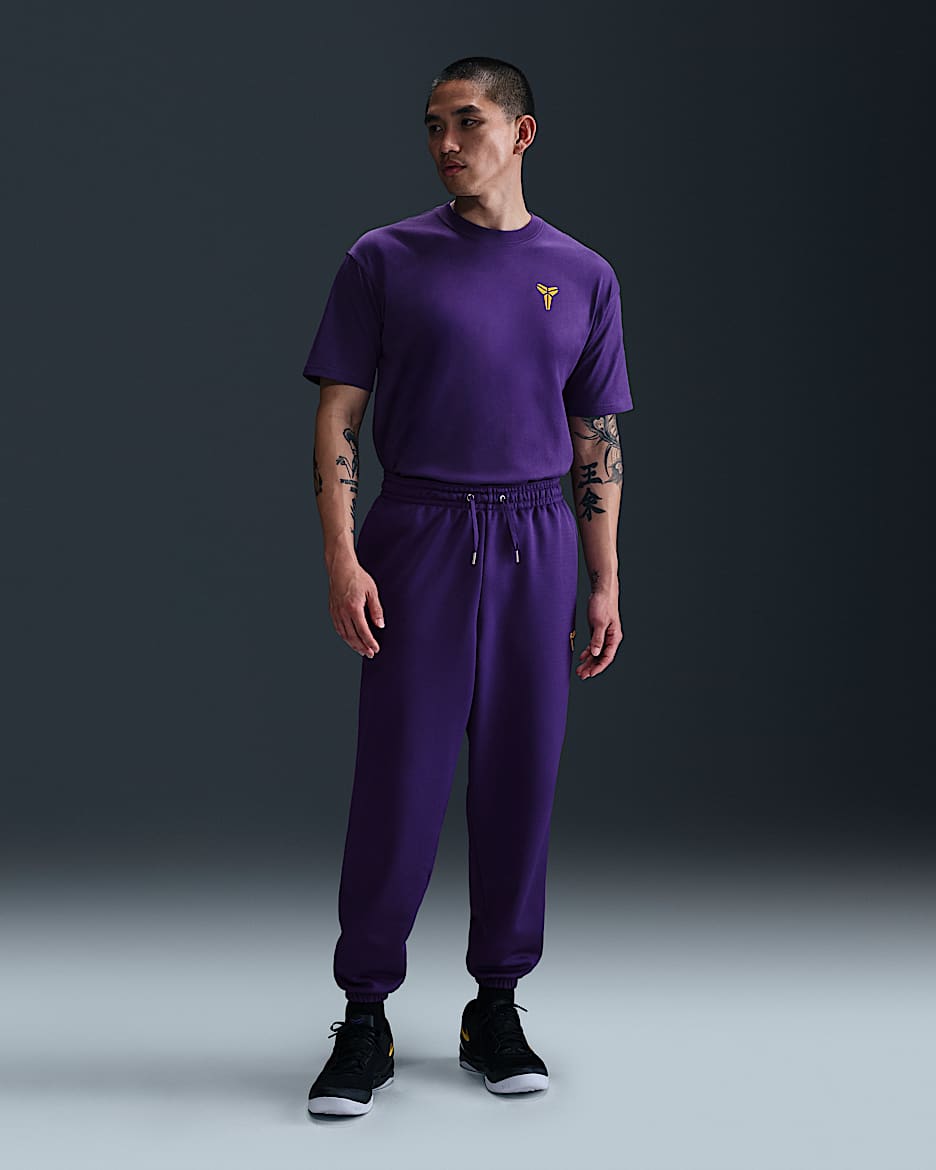 Kobe Therma-FIT 科比男子加绒篮球长裤 - 庭紫/大学金/大学金