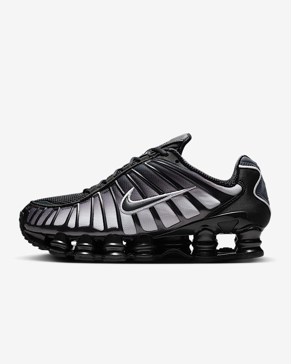 Nike Shox TL Fade 女子气柱运动鞋 - 灰黑/黑/白色