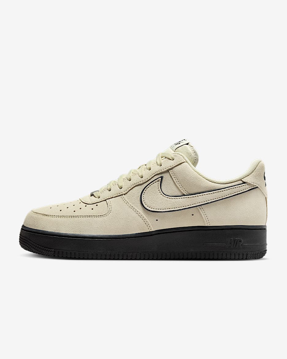 Nike Air Force 1 '07 LV8 男子空军一号运动鞋 - 浅卡其/黑/浅卡其