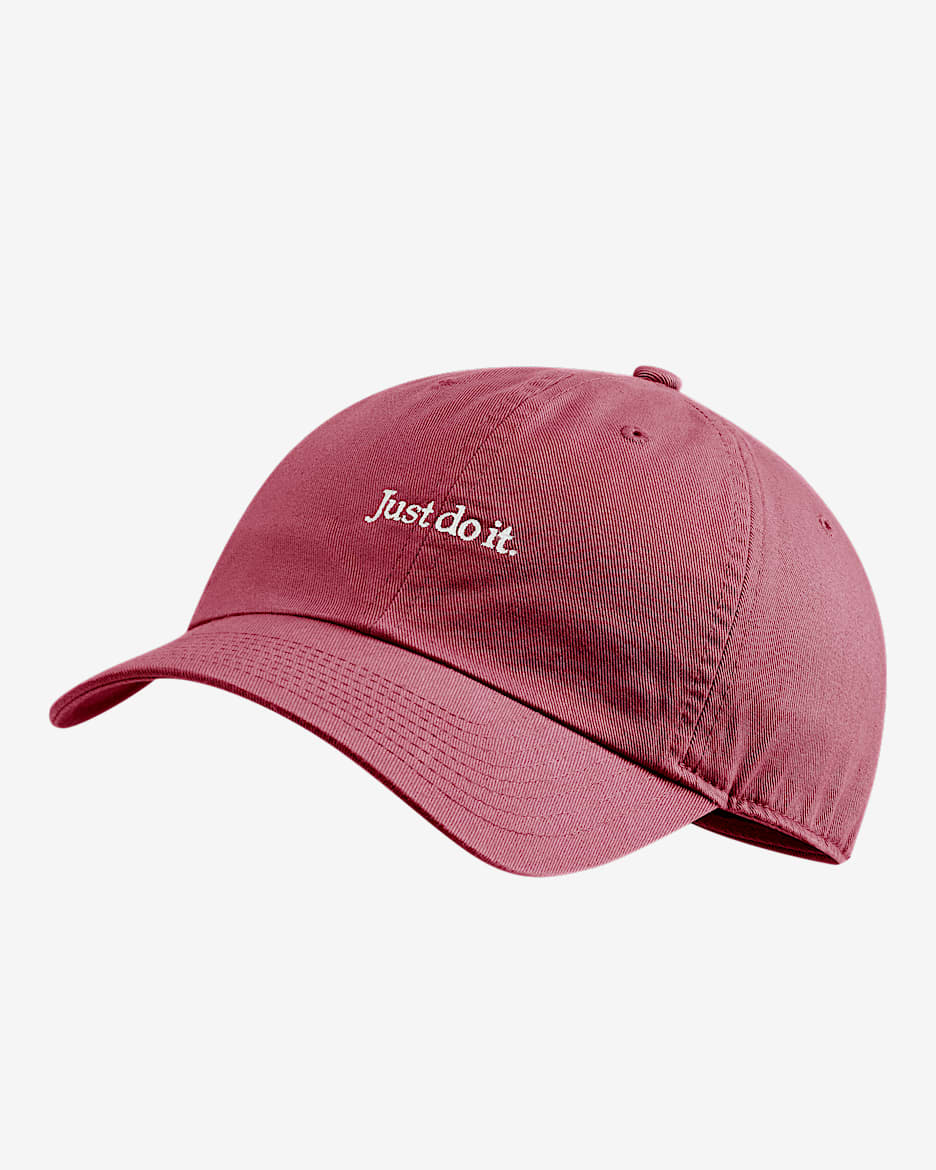 Nike Sportswear Heritage86 可调节运动帽 - 淡莓红