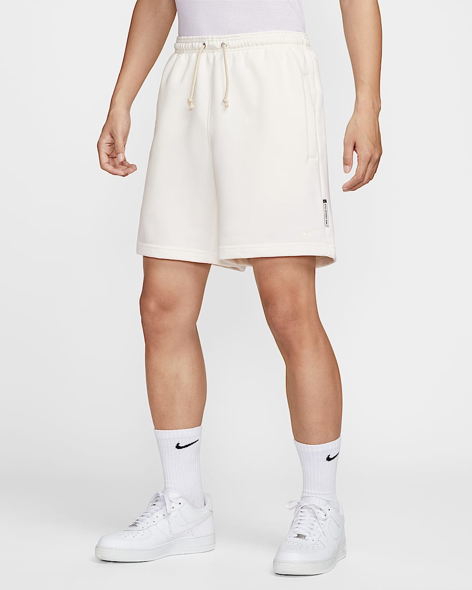 Nike Standard Issue Dri-FIT 男子透气速干针织篮球短裤 - 帆白/淡象牙白
