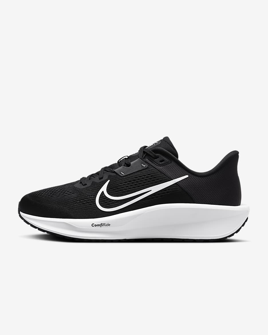 Nike Quest 6 男子公路跑步鞋 - 黑/铁灰/白色