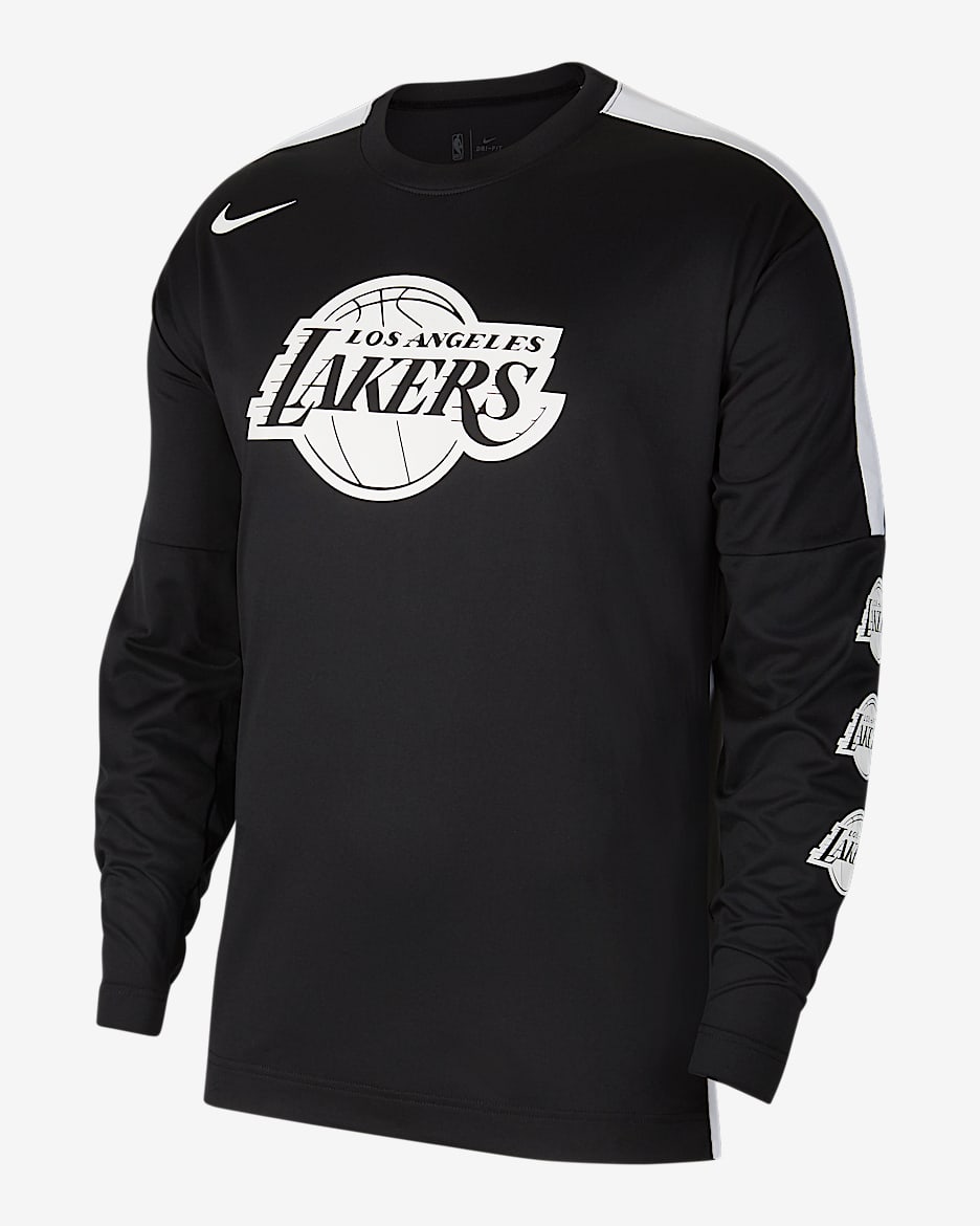 洛杉矶湖人队 Nike Dri-FIT NBA 男子上衣 - 黑/白色/白色/白色