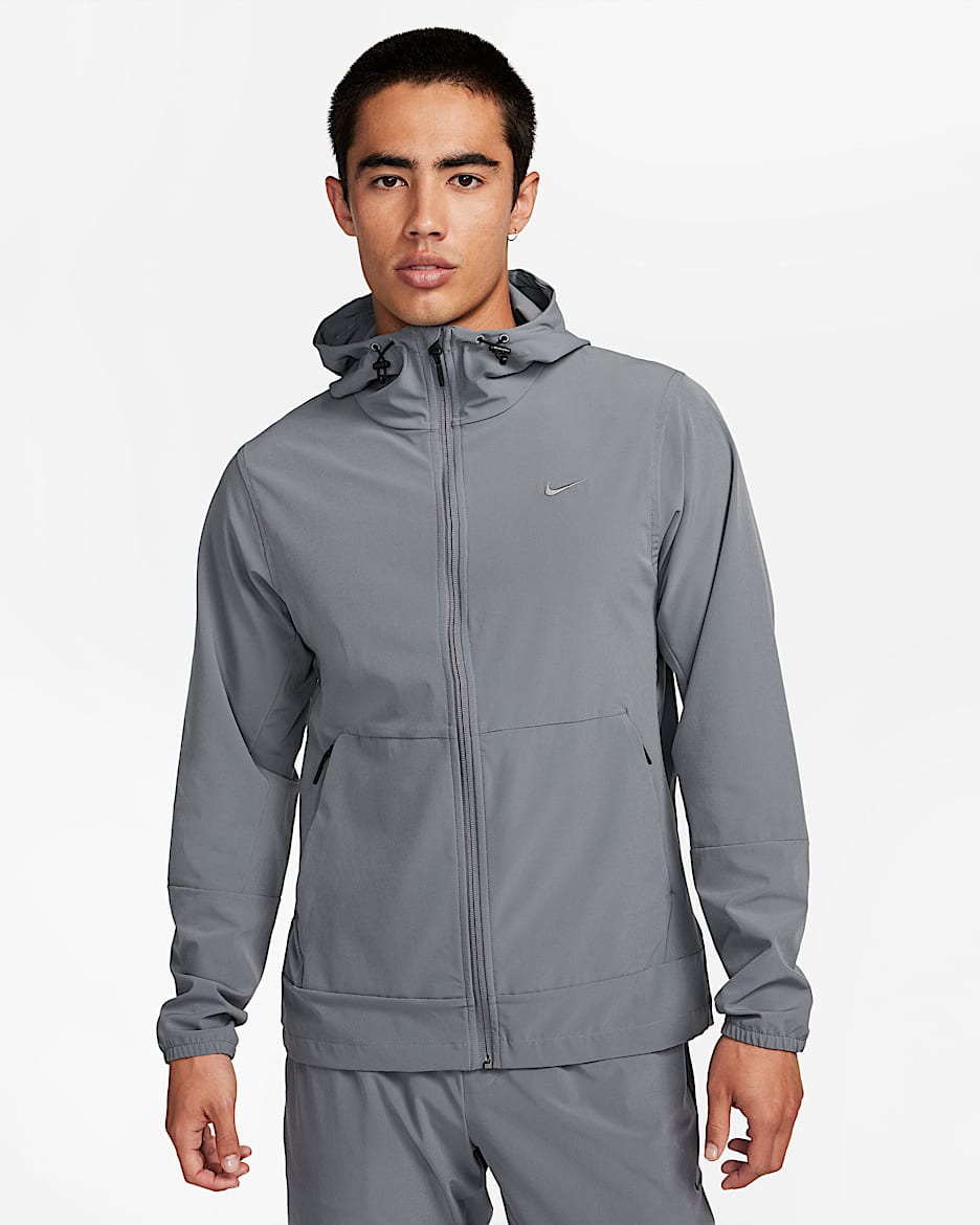 Nike Repel Unlimited 男子拒水连帽百搭夹克 - 烟灰/黑/烟灰