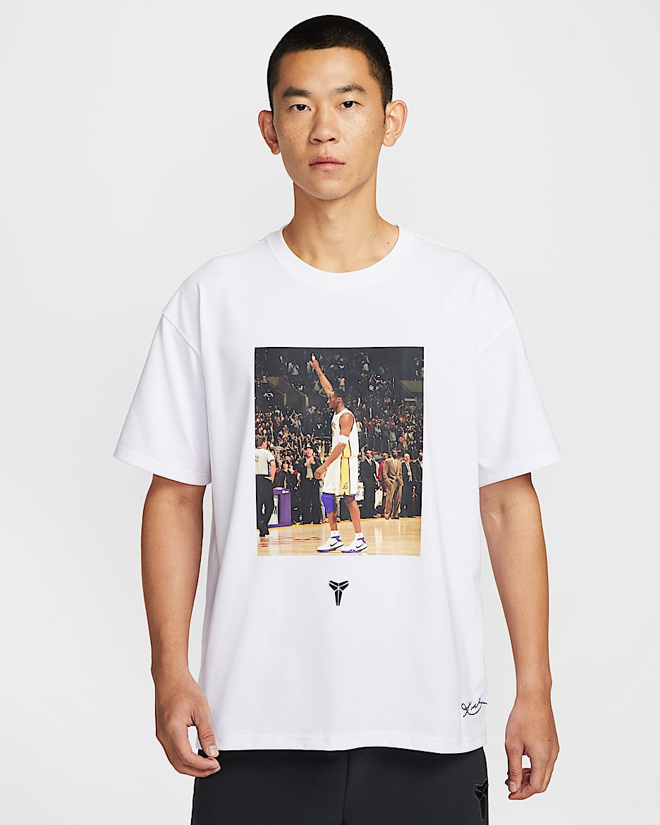 Kobe Nike Dri-FIT 科比男子速干篮球T恤 - 白色
