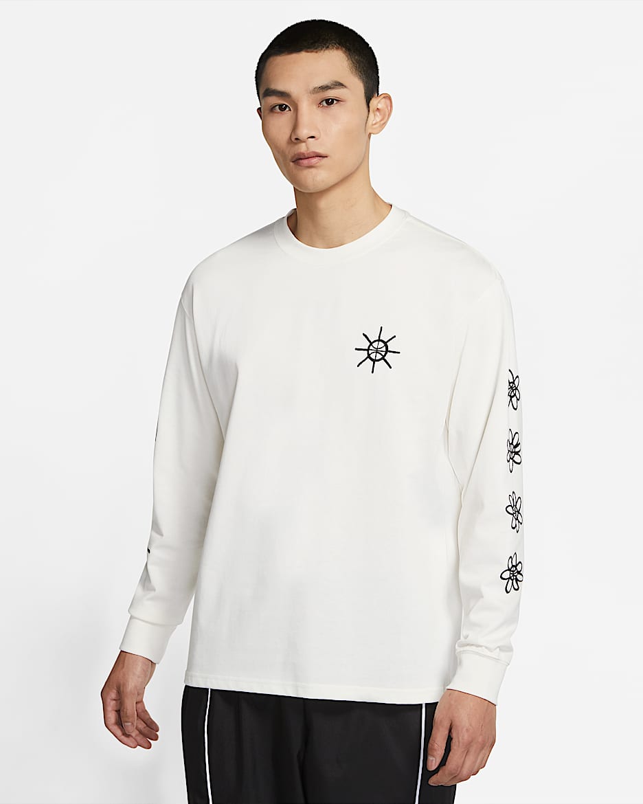 Nike 男子篮球长袖T恤 - 纯色